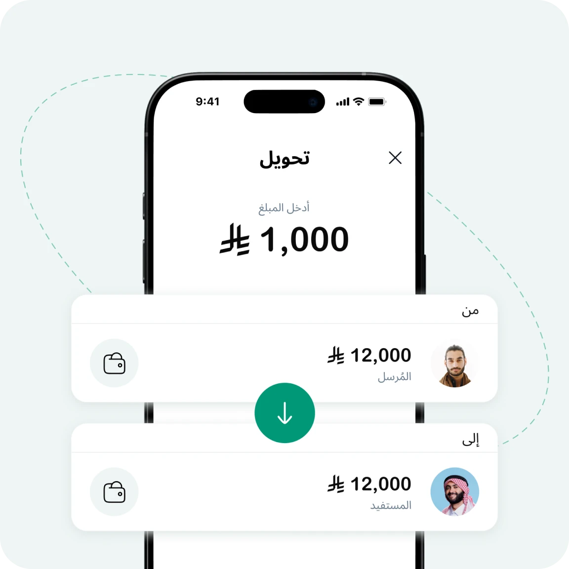 التحويلات من محفظة لمحفظة